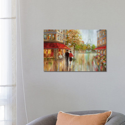 Romantic Promenade II by Nan - Wrapped Canvas Print