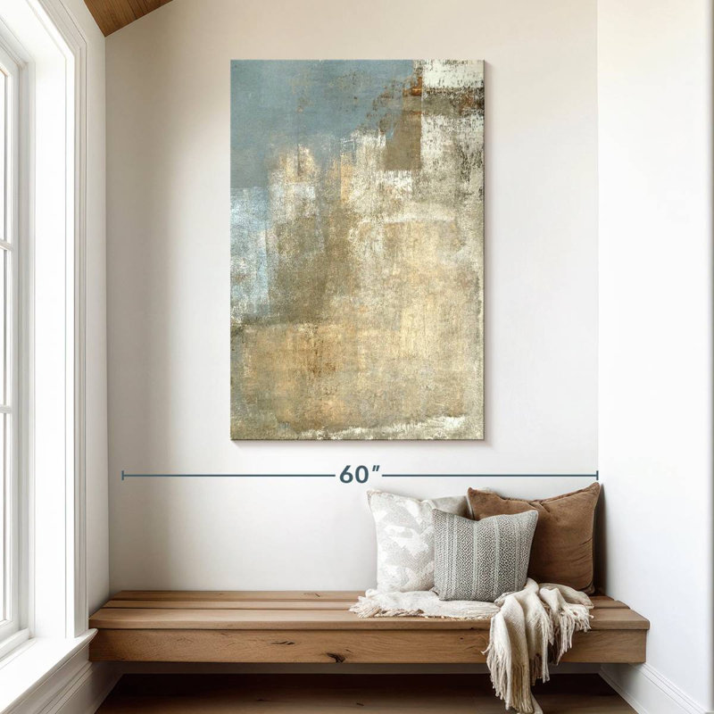 Avery Beige And Gray, 48" H x 32" W