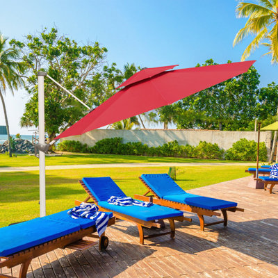 Parasol en porte-à-faux rond 13 pi