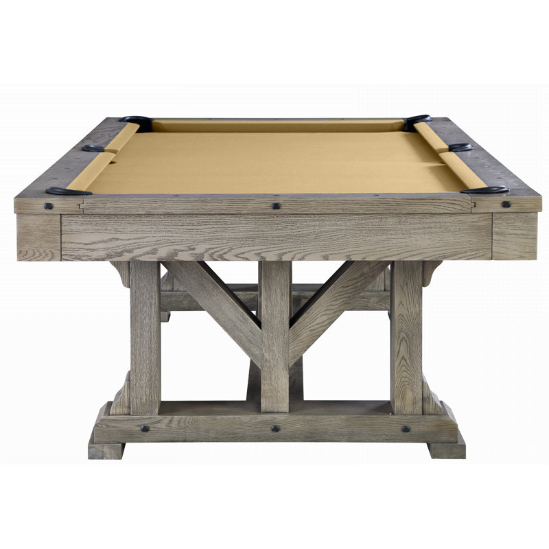 Cross Creek Slate Pool Table with Professional Installation Included, Khaki, 7', Yes
