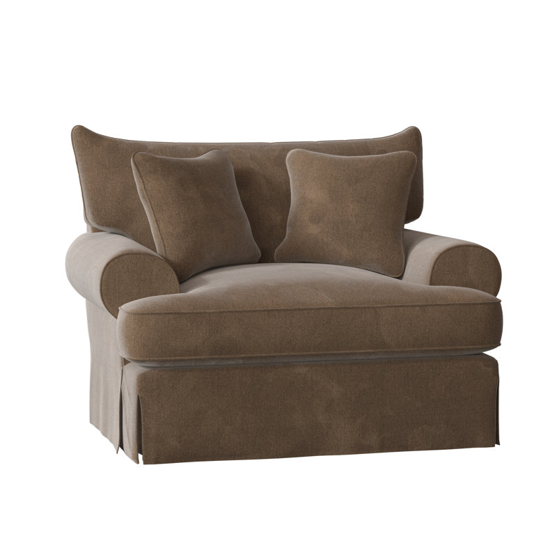 Chalkline Upholstered Armchair, Tweetie 8 Brown Performance Velvet, Yes
