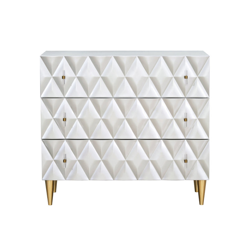 Armoire à 3 consoles de style argent métallique et champagne - fonctionnelle pour le salon qui rehausse l'esthétique de l'espace