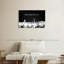«Washington City Washington DC Skyline BW», reproduction sur toile-92518883