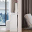 Coiffeuse et tabouret à DEL 17 po, miroir de luminosité réglable 3 couleurs, grand bureau, rangement grande capacité, compact, petit espace, meuble-lavabo blanc, luminosité, tabouret doux, multicouche