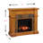 Renderos 45.5'' W Brown Electric Fireplace & Mantel Package with 5100 BTU