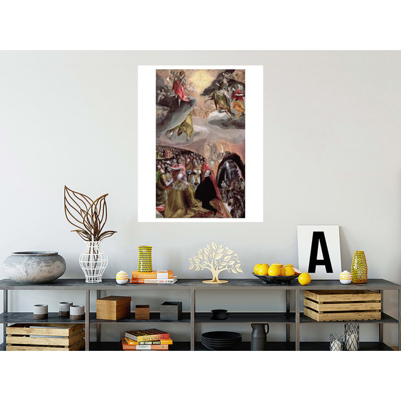 «The Adoration of the Nom of Jesus» par El Greco - Estampe numérique, H 40 po x l 32 po