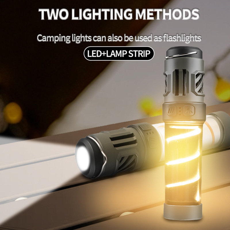 Repellent Camping Light with Tripod Super Bright High Lumens Modes Adjustable Rechargeable
