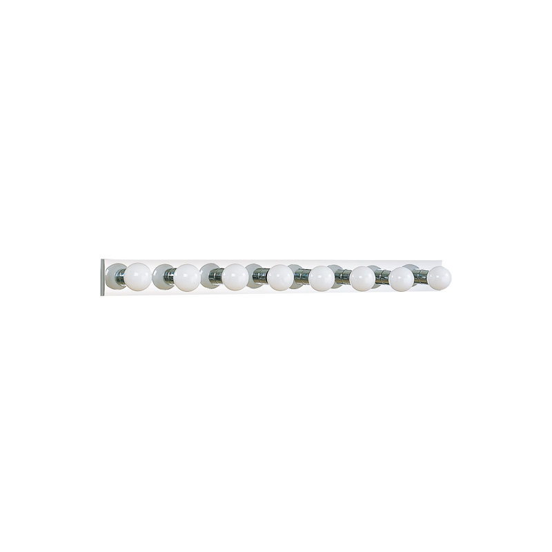 Center Stage Eight Light Wall / Bath from Generation Lighting , Chrome