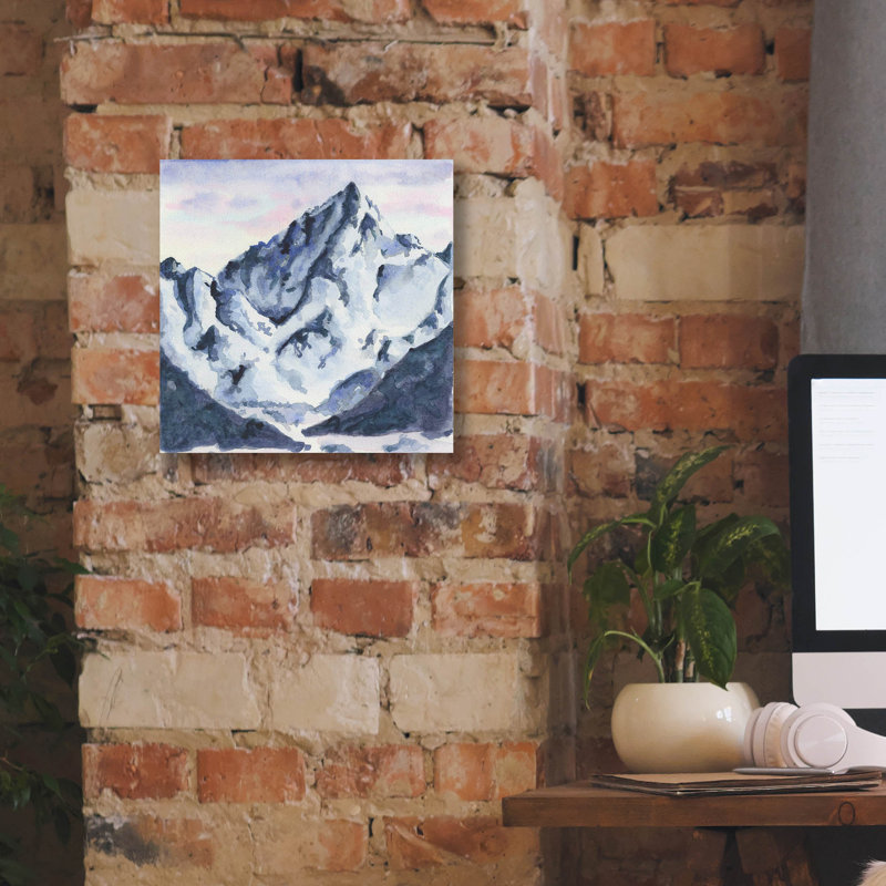 «Mountains For Mama» par Anika Goodhue, art mural sur toile, H 12 po x l 12 po