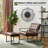Buren Vegan Leather Armchair and Stool Set-90988298