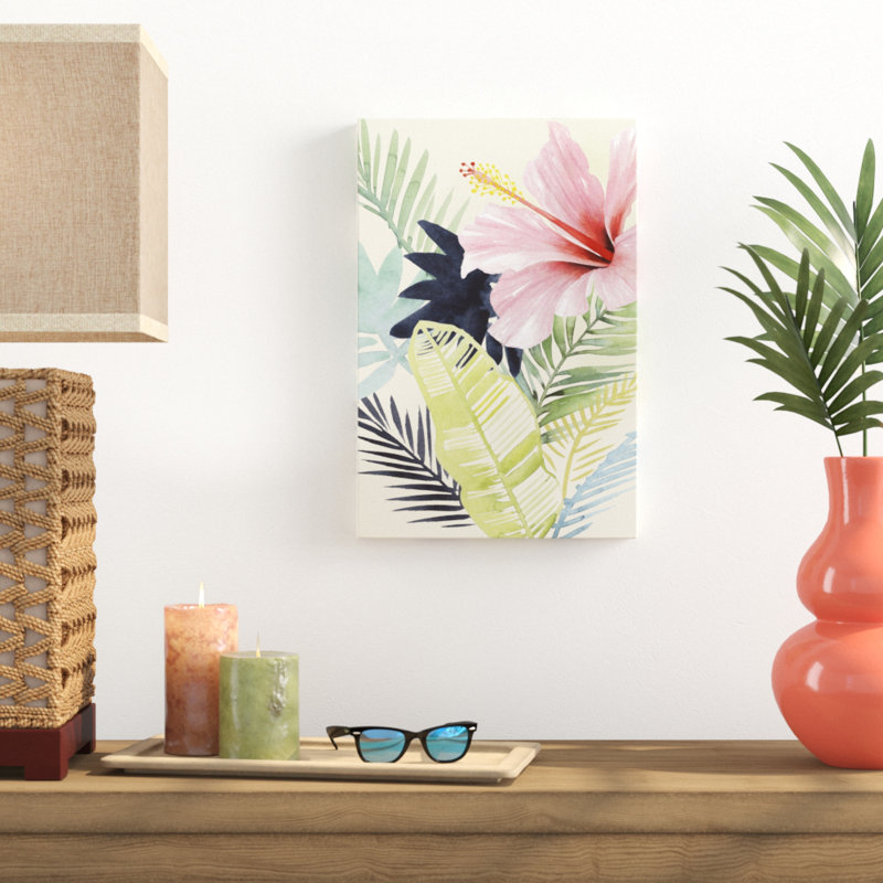 «Tropical Punch I», peinture sur toile, H 18 po x l 12 po