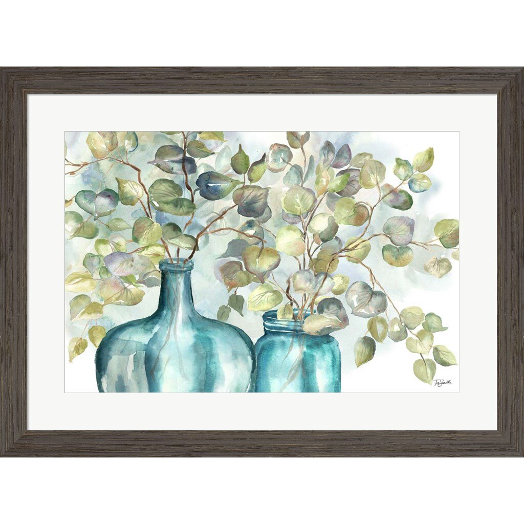 Red Barrel Studio® Eucalyptus In Mason Jar I Framed On Paper by Tre Sorelle  Studios Print