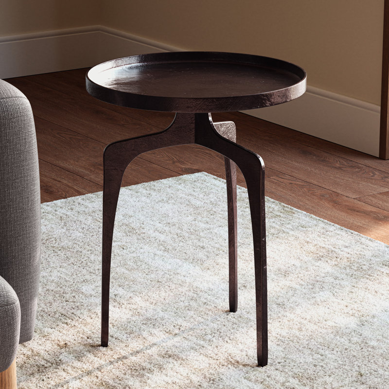 Elements Vinya End Table, Silver