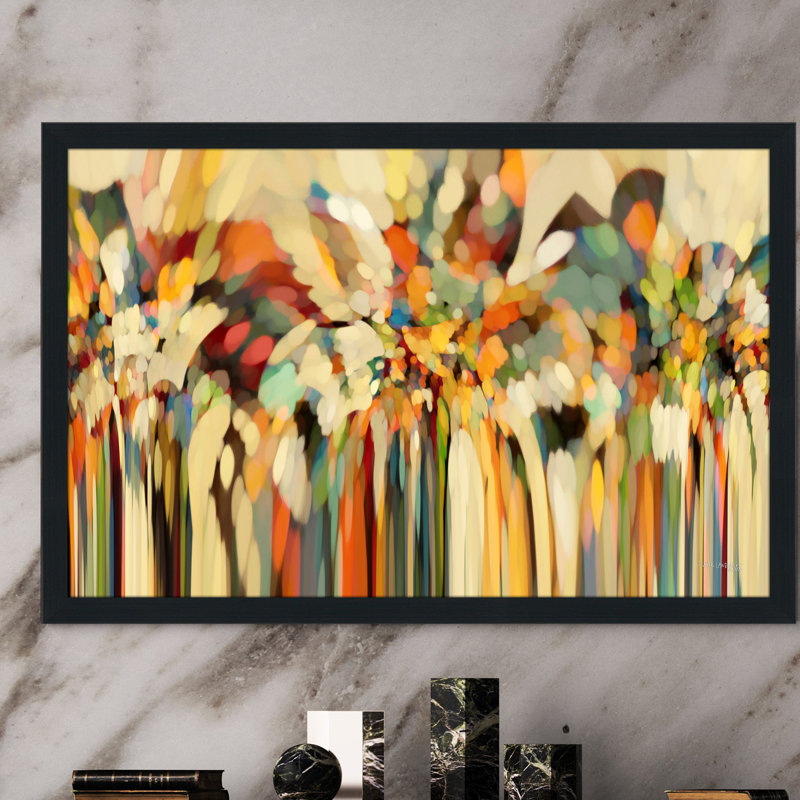 « Angels Guiding Lot, Genesis 19:15 » par Mark Lawrence, impression sur toile, H 33,5 po x l 49,5 po, Cadre espresso