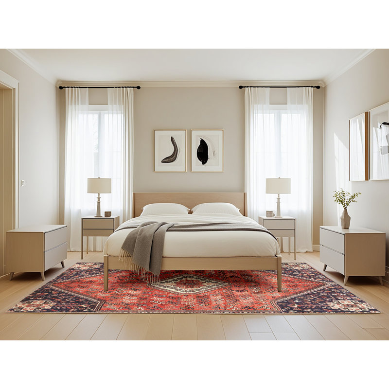 Oriental Indoor Rug, Rectangle 5' x 8'
