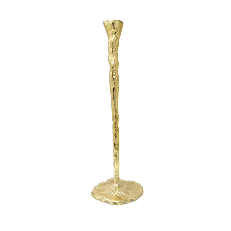 Bougeoir de table en acier inoxydable, H 15,75 po x l 5 po x P 5 po