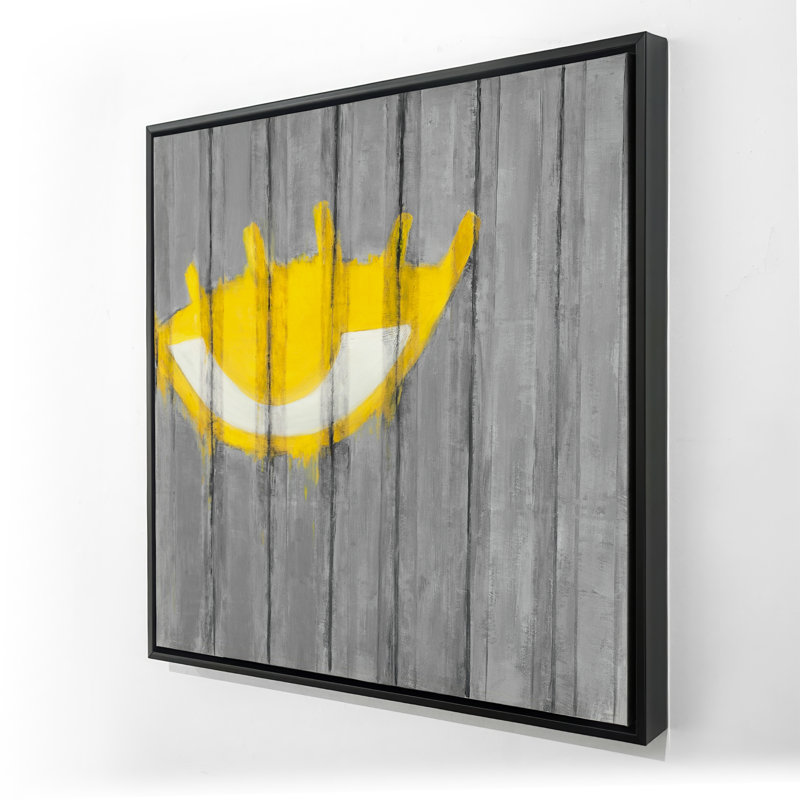 Art sur toile encadré «Yellow Eye Graffiti»