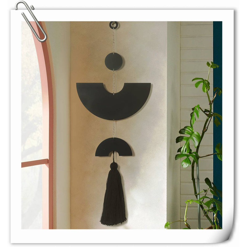 Décoration murale en métal, Noir