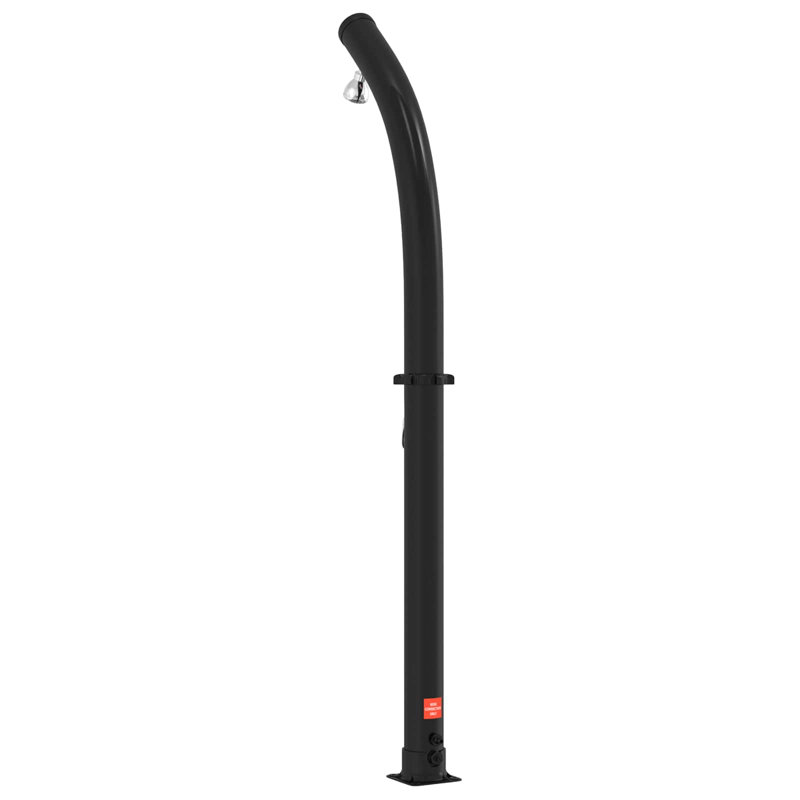  Solar Shower with Shower Head Black PVC, ABS, Zinc Alloy Garden Outdoor