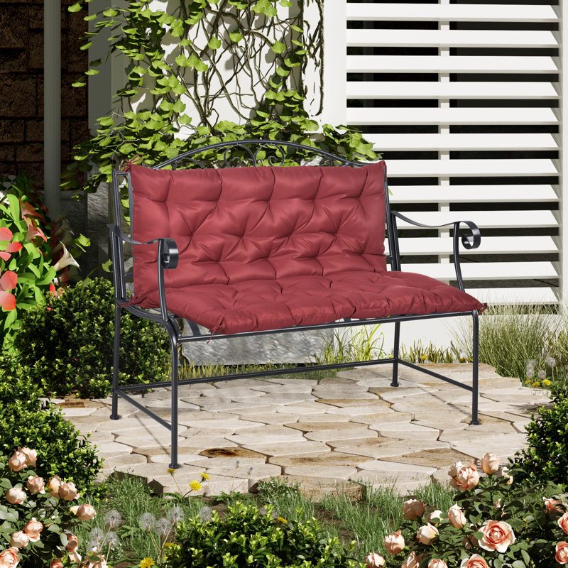 Coussin de dossier / siège d'extérieur, Rouge, L 47,2 po x P 21 po