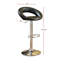 Ensemble de 2 chaises à hauteur réglable en similicuir-233609534