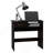 Home Office Set, Single Drawer, Keyboard Tray,Bookcase -Black