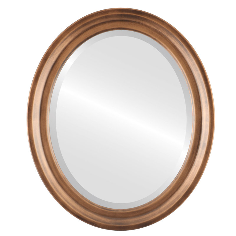 Miroir décoratif biseauté Goulet, 19 po x 15 po, Coucher de soleil doré