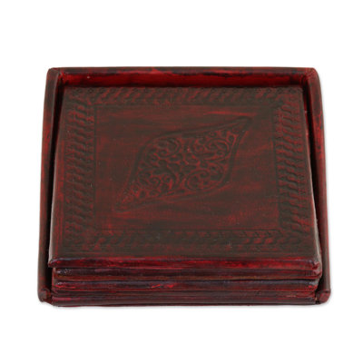 Ensemble de sous-verres 5 pièces Leafy Intrigue