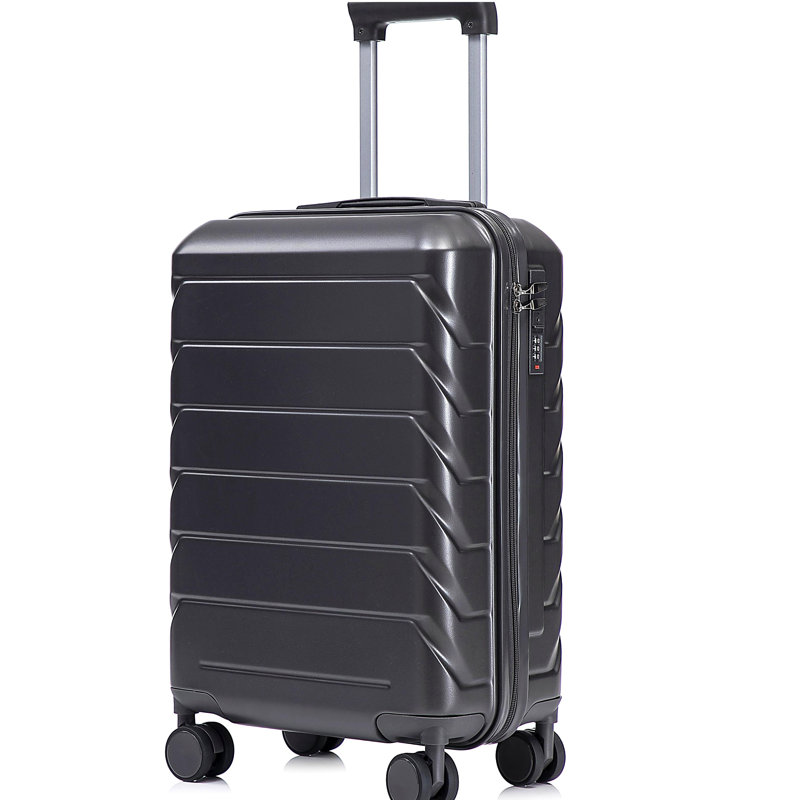 14 "/ 20" 2 pièces / ensemble dans un bagage à roulettes en ABS, avec serrure à combinaison, étui à cosmétiques 14 "