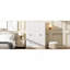 Garde-robe 4 portes avec tiroirs, tablette et tringle