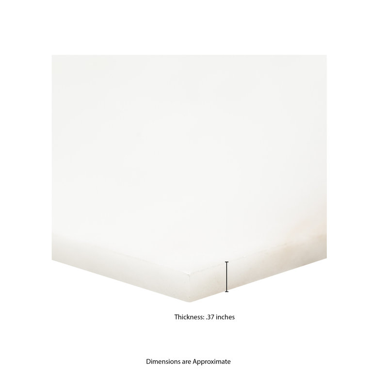 Iona Mist Hexagon 8 in. x 9 in. Polished Marble Floor and Wall Tile