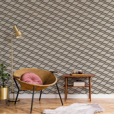 Dashaan 10.05m x 53cm Textured Matte Paste the Wall Wallpaper Roll