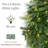 9 ft x 10" Artificial Christmas Garland with Warm White LED Lights
