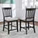 Ilcho Slat Back Side Chair in Gray