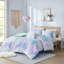 Ensemble d'édredon à imprimé de teinture à nouettes simple avec coussin décoratif-119922325-119922328