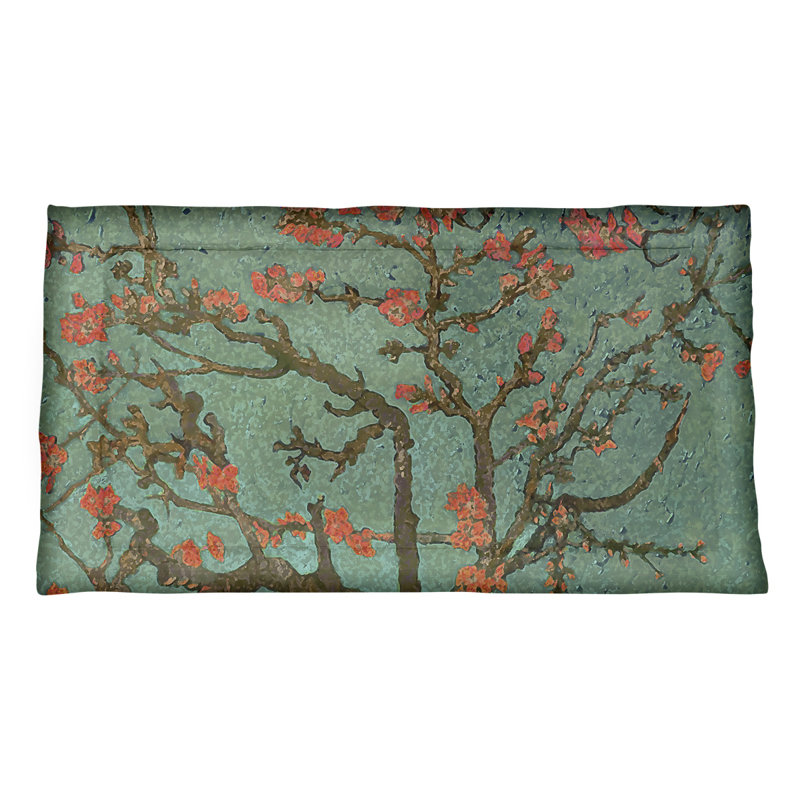 Couvre-oreiller Vincent Van Gogh, Microfibre, Simple, Vert / Brun