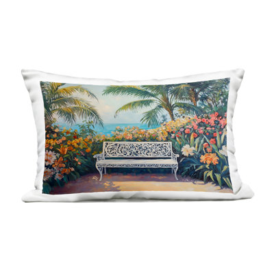 Stupell Industries Picture Perfect Tropics Outdoor Printed Pillow, Design By Franklyn Gregory In Green