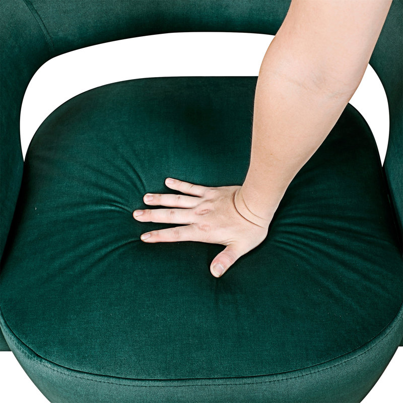 Fauteuil d'appoint pivotant Upholstery, Vert