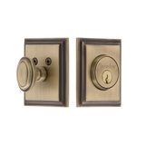 Carre Single Cylinder Deadbolt with Square Rosette