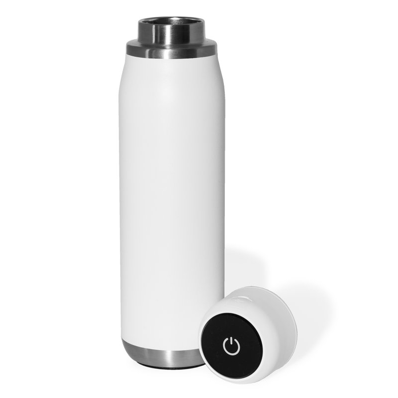 Bouteille d'eau autonettoyante en acier inoxydable 14,20 oz, Blanc
