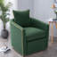 Fauteuil d'appoint pivotant moderne avec revêtement capitonné pour espaces de vie