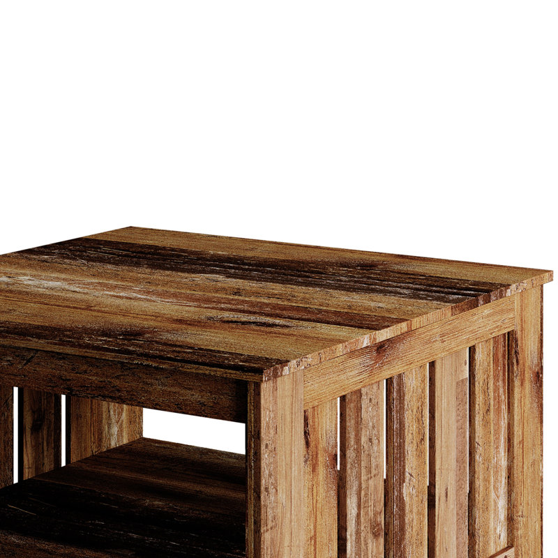 Ensemble de tables basses 3 pièces Nashua, Chêne rétro