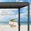 Outdoor Aluminum Pergola with Louvred Roof