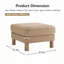 Repose-pieds capitonné Boucle-1219480764