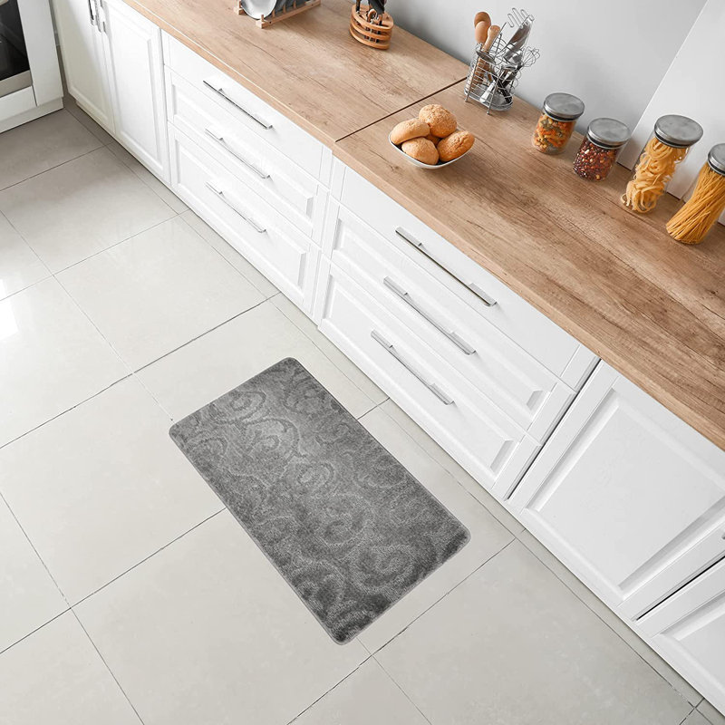 Tapis de cuisine Design, gris, Rectangle 1 pi 5 po x 2 pi 8 po