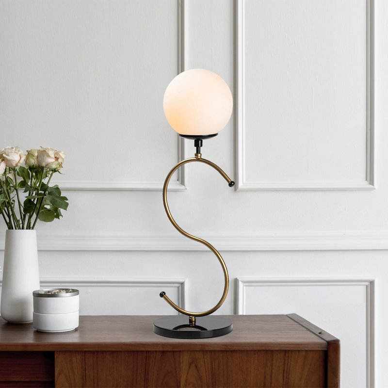 Lampe de fantaisie Brimson, Noir / or