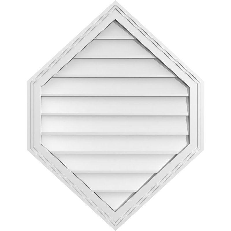 Ventilé vertical à pignon vertical 11/12 po, H 1,5 po x l 26 po x L 34 po