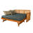 Bruke Daybed with Pop-Up in Honey Includes Mattresses-1568375415