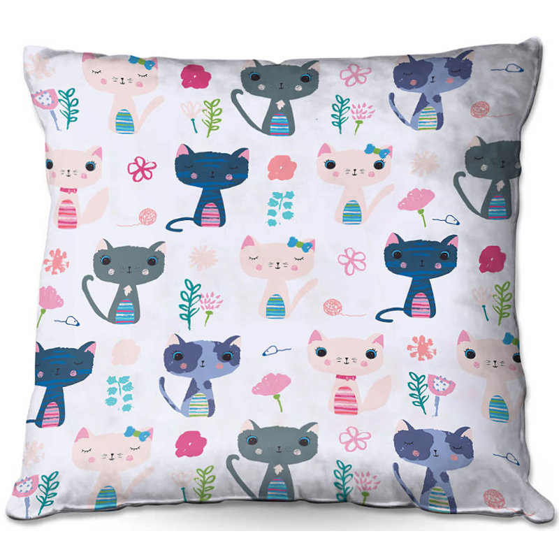 Floral Reversible Throw Pillow, 16" x 16"