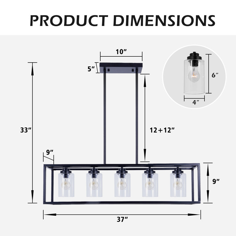 Siyona 5 - Light Dimmable Chandelier
